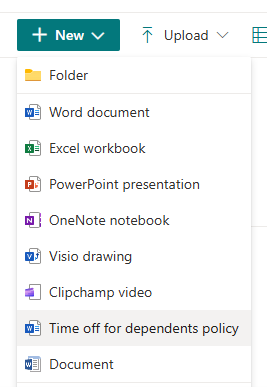 Create document templates to create consistency