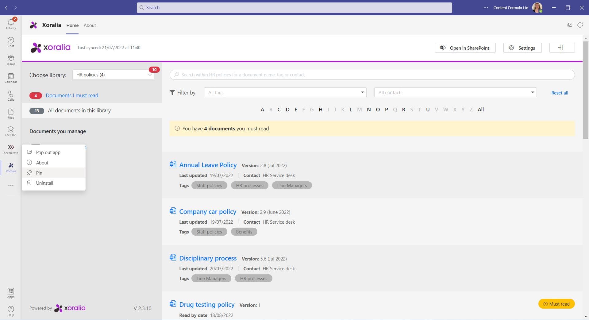 teams notifications 2