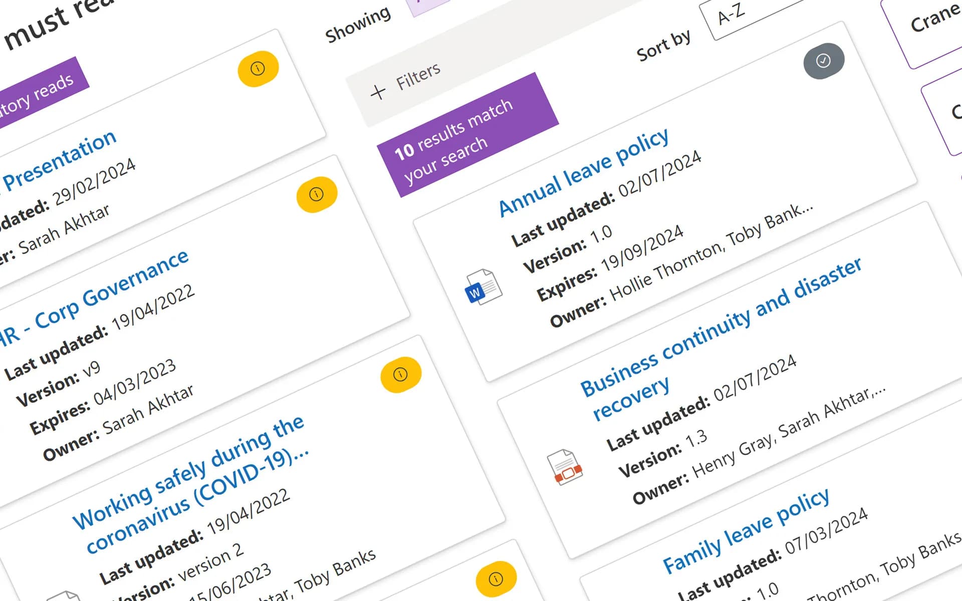 How Xoralia’s intranet widgets open up policy & SOP access