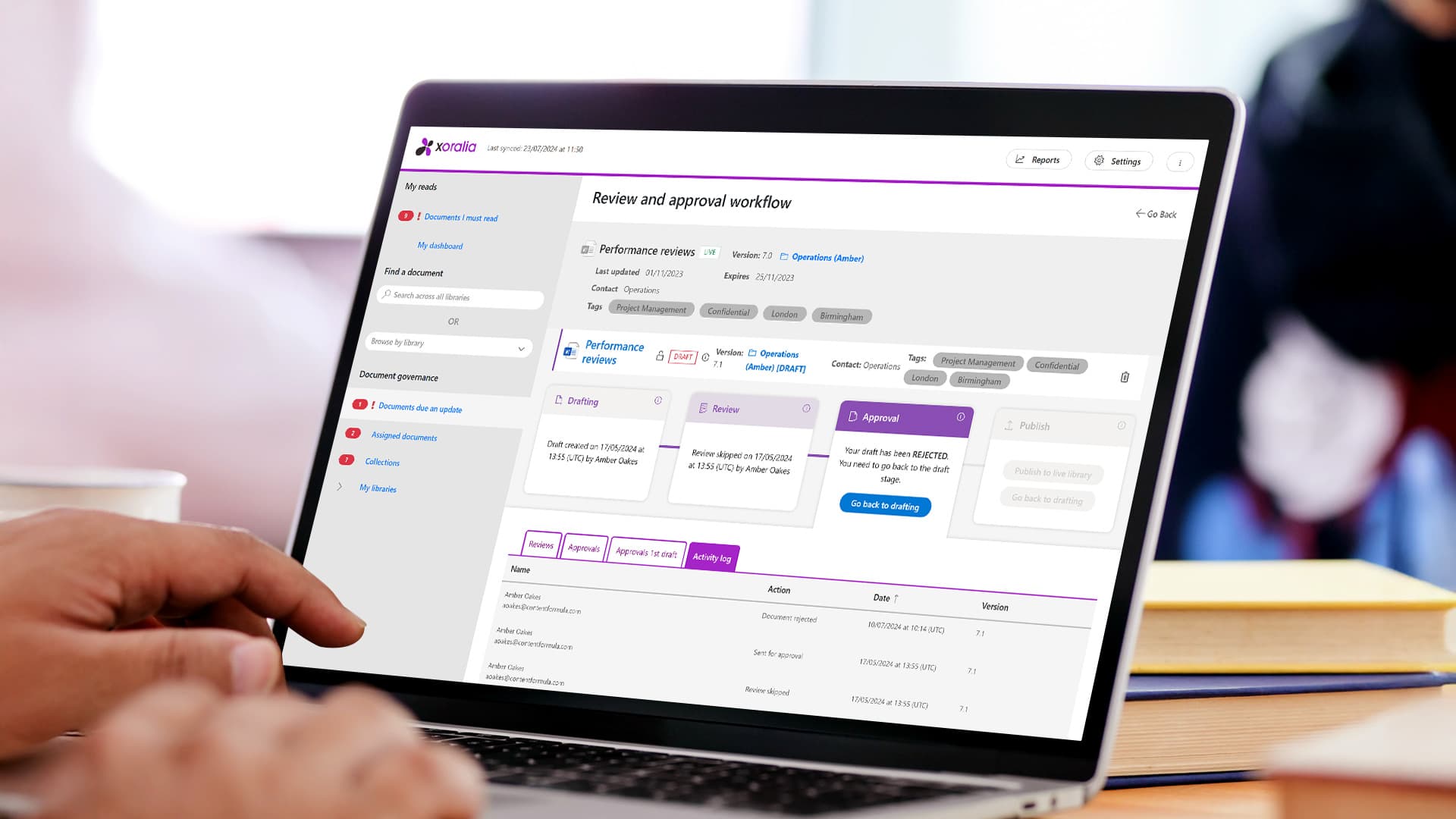 How Xoralia simplifies creating policies and controlled documents