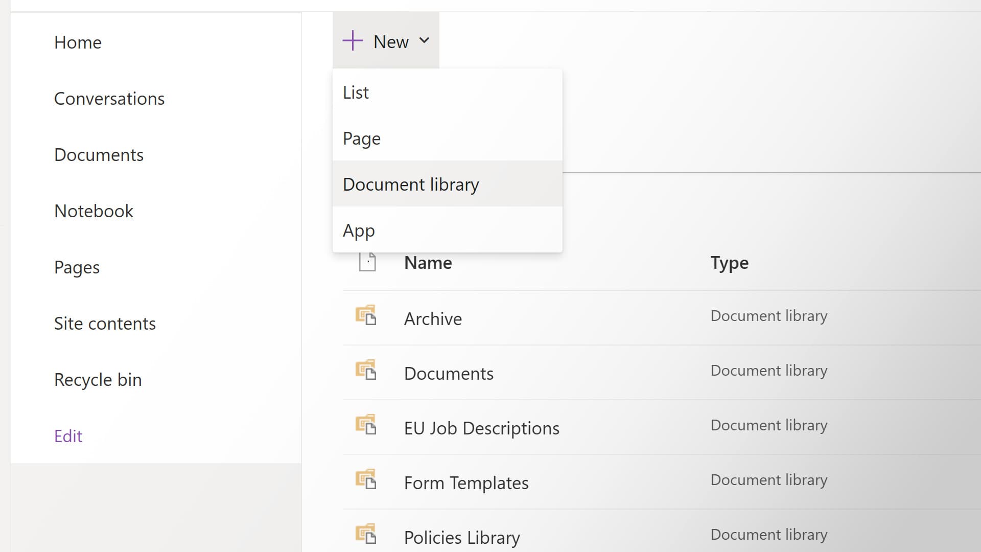 How to set up document management in SharePoint