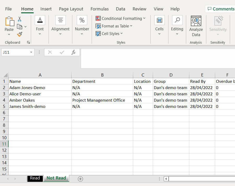 Audit trail