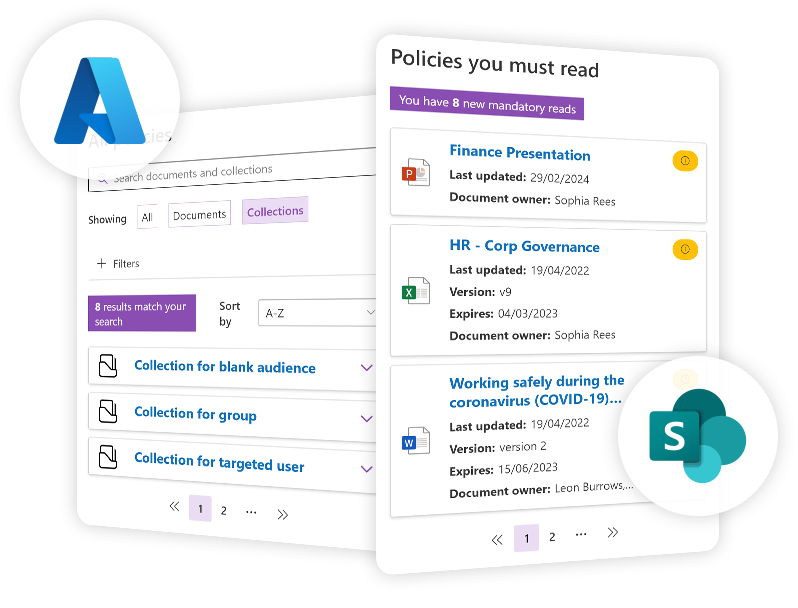 Healthcare policy management software for SharePoint & Microsoft 365
