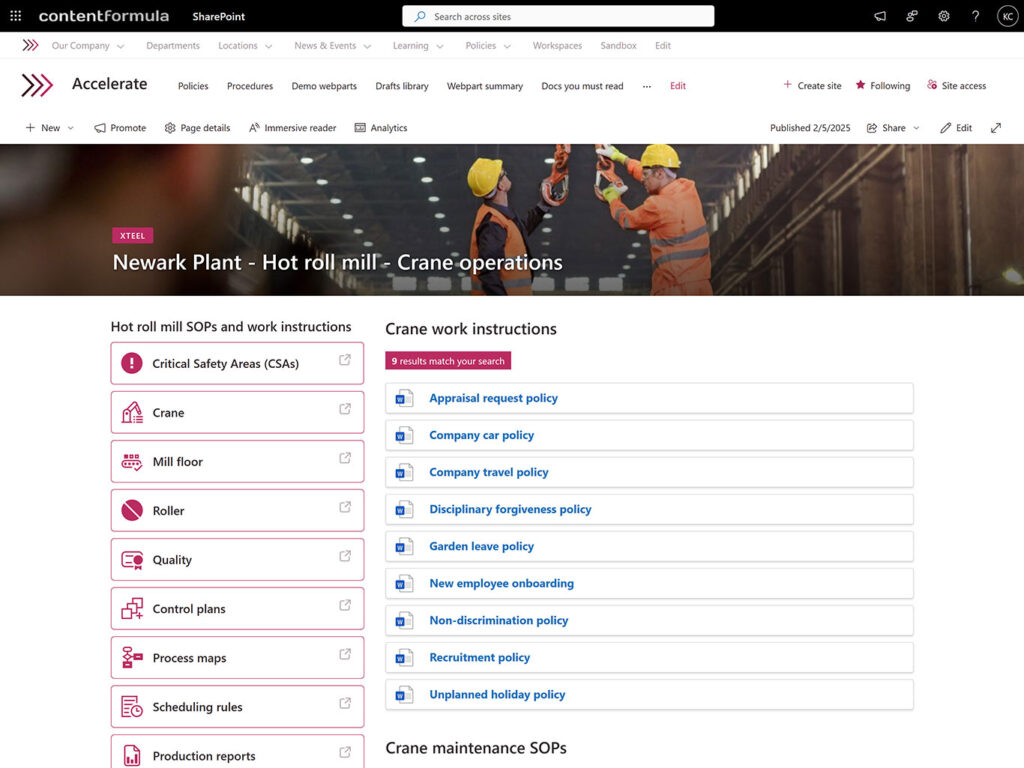 OOTB Xoralia web parts